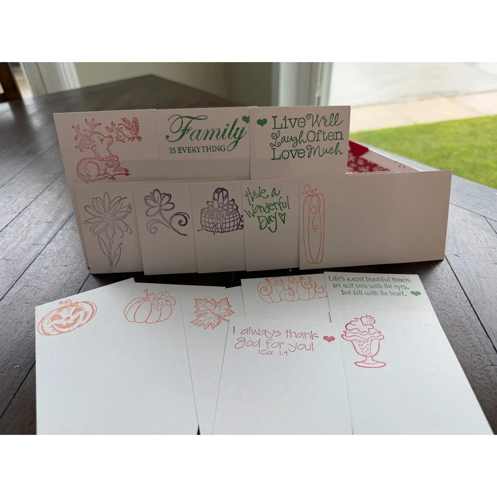 Snowman Christmas Gift Box with Assorted Stationery Cards
